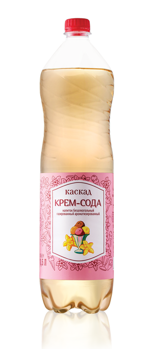 Напиток безалкогольный газированный "Каскад" "Крем-сода" 1,5 л.