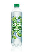 Напиток безалкогольный газированный на фруктозе "NICE mint" с ароматом мяты и лайма 0,53 л.