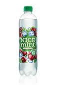 Напиток безалкогольный газированный на фруктозе "NICE mint" с ароматом мяты и черешни 0,53 л.