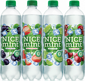 Напитки безалкогольные газированные на фруктозе "NICE mint" (0,53 литра)