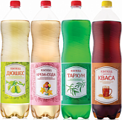 Безалкогольные напитки "Каскад" (2,0 литра, 1,5 литра и 0,5 литра)