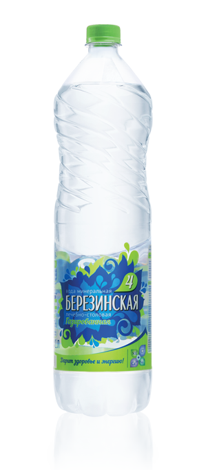 Вода минеральная газированная "Березинская-4" 1,5 л.