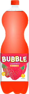 Напиток безалкогольный газированный "BUBBLE" клубника-сливки 2,0 л.